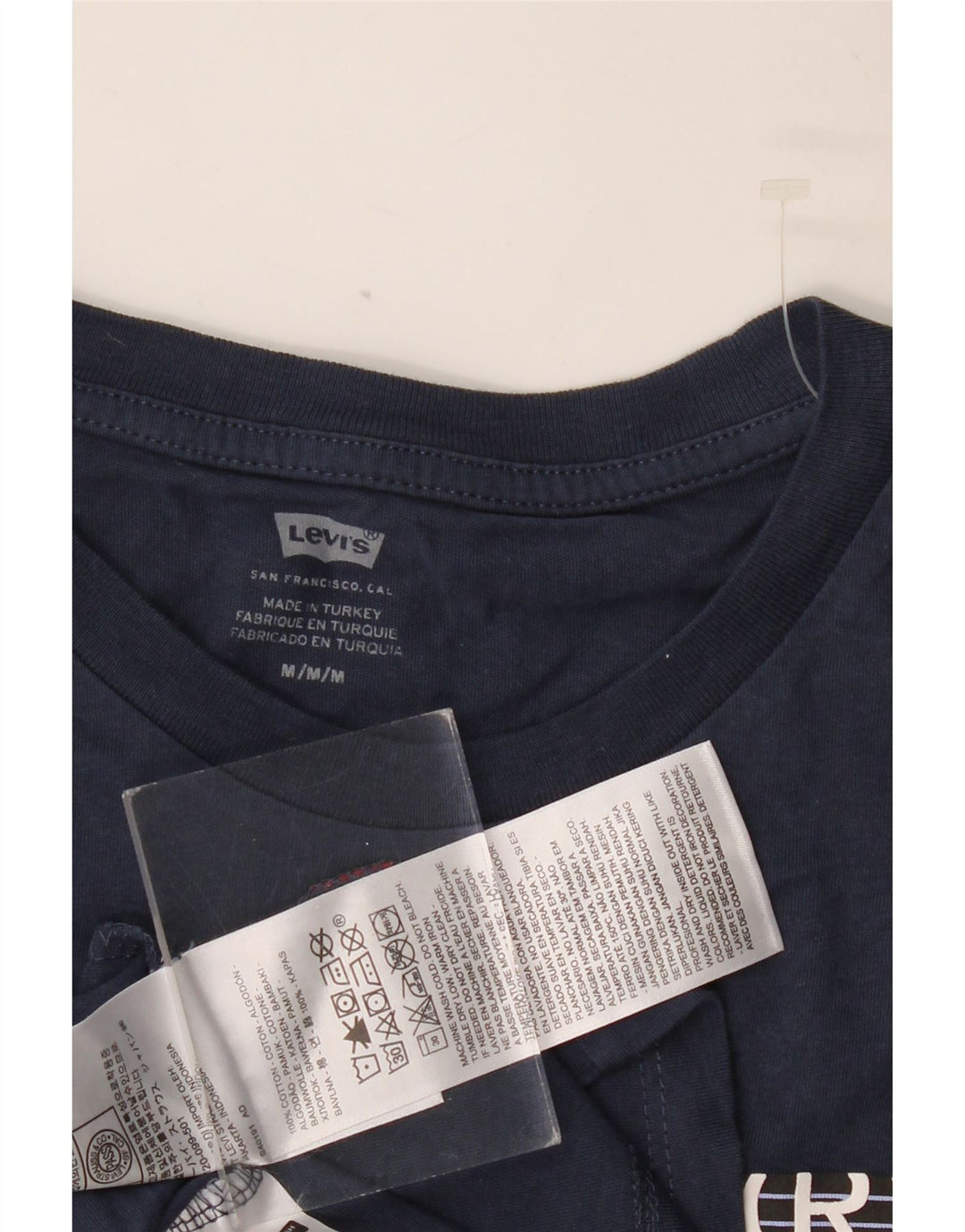Ανδρικό γραφικό μπλουζάκι LEVI'S Μπλουζάκι μεσαίο μπλε βαμβακερό
