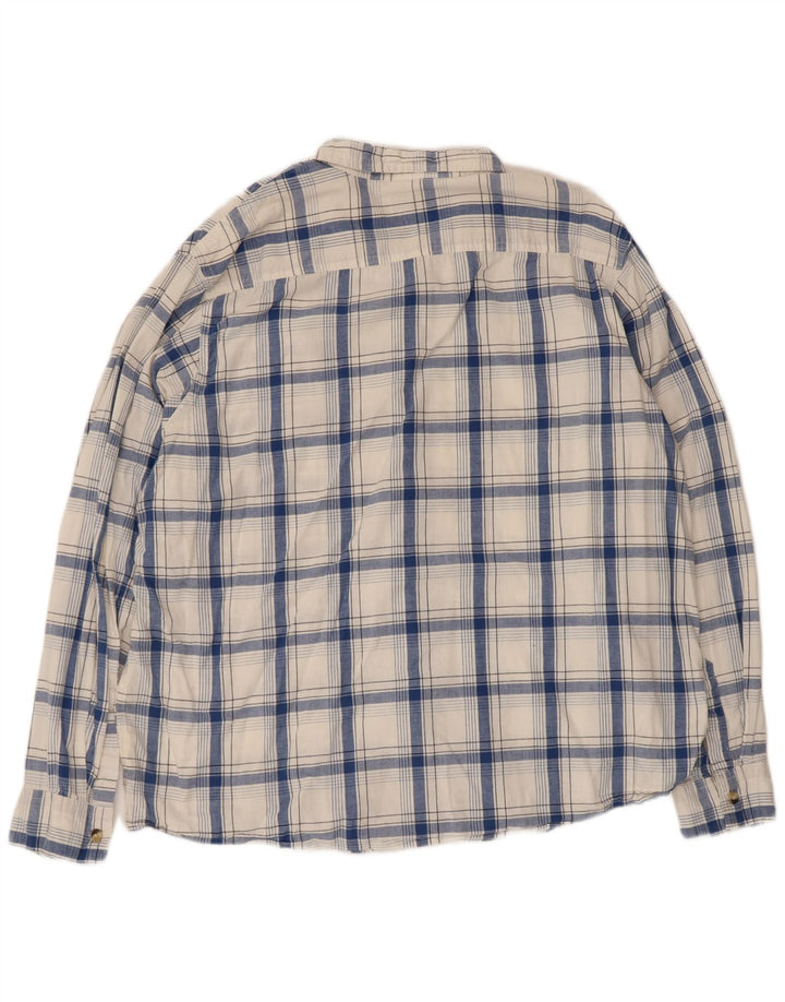 Ανδρικό πουκάμισο Wrangler 2XL White Check Cotton