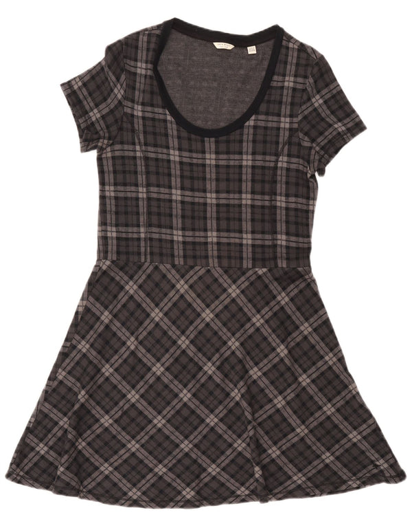 Γυναικείο φόρεμα Jack Wills A-Line UK 14 Large Grey Check Cotton