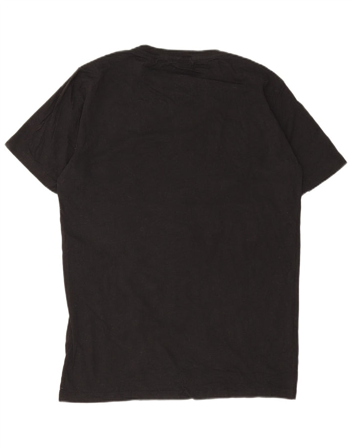 Ανδρικό γραφικό T-Shirt Replay Top Μεσαίο μαύρο βαμβακερό