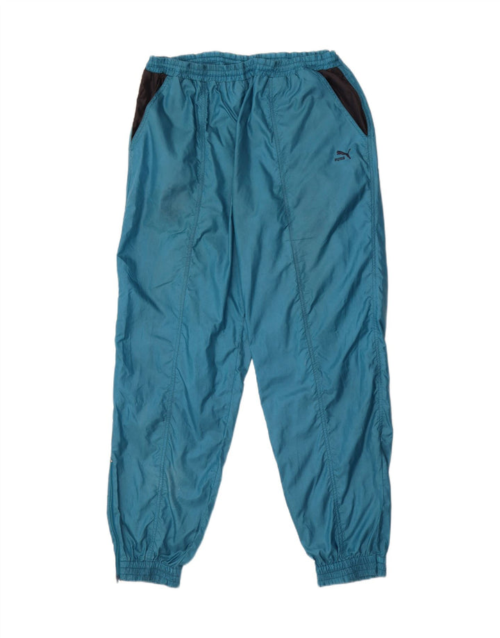PUMA Mens Tracksuit Trousers Joggers Large  Blue Polyamide Vintage Puma and Second-Hand Puma from Messina Hembry 