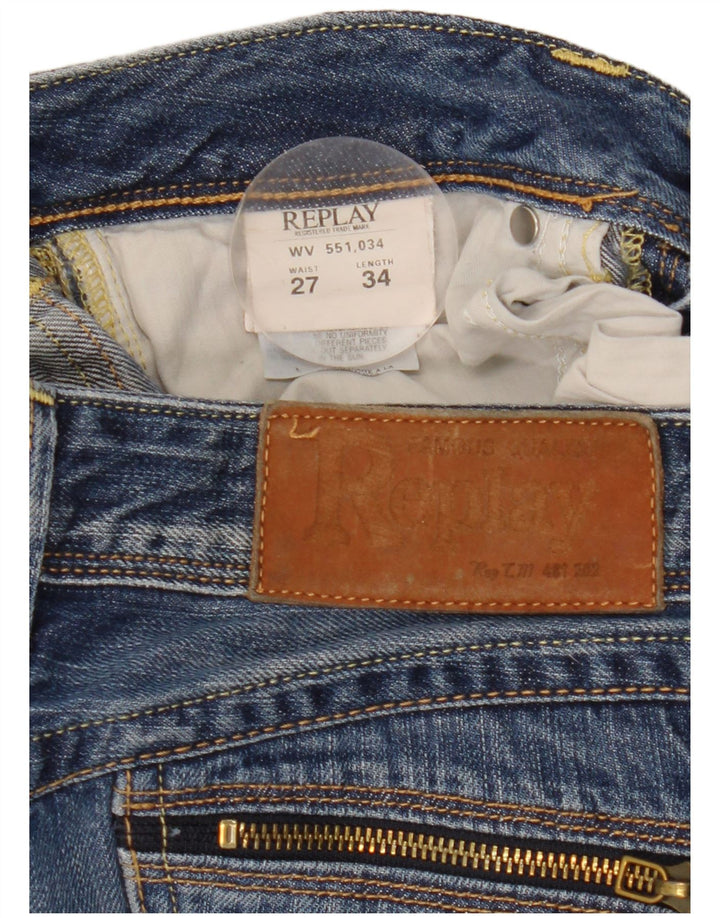 Replay Γυναικείο Slim Jeans W27 L34 Μπλε Βαμβακερό