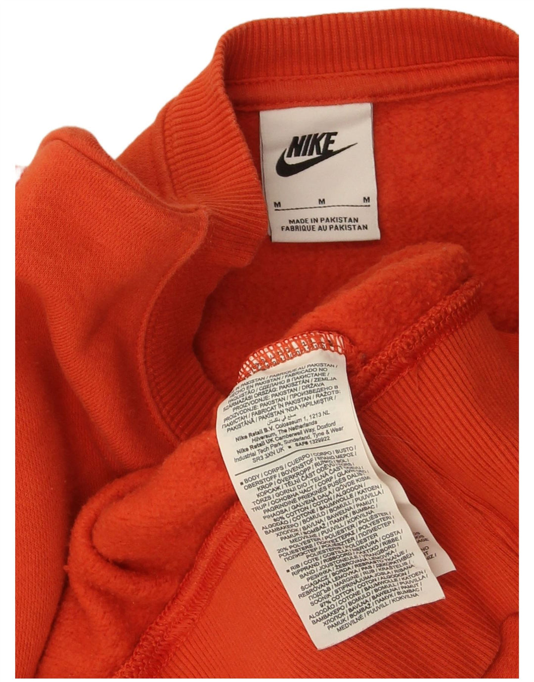 Γυναικείο φούτερ Nike Crop Oversized Jumper UK 14 Μεσαίο κόκκινο βαμβακερό