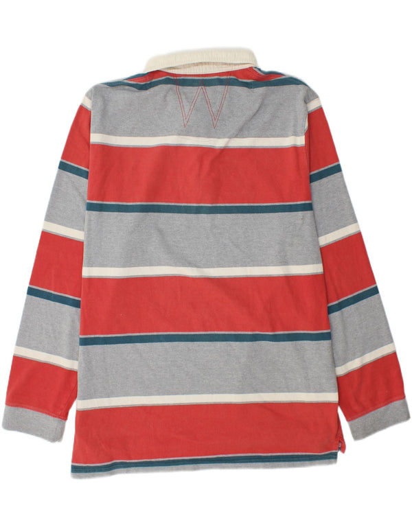 WEIRD FISH Ανδρικό μακρυμάνικο μπλουζάκι ράγκμπι πόλο 2XL πολύχρωμο ριγέ