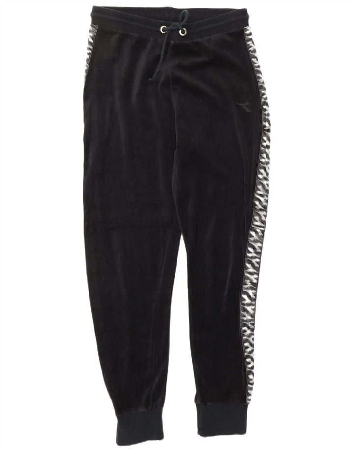 DIADORA Γυναικεία Oversized Βελούδινη Ολόσωμη Φόρμα UK 10 Small Black