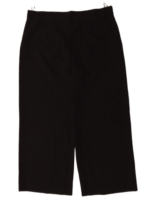 Marks & Spencer Γυναικείο φαρδύ παντελόνι Chino UK 18 XL W36 L28 μαύρο