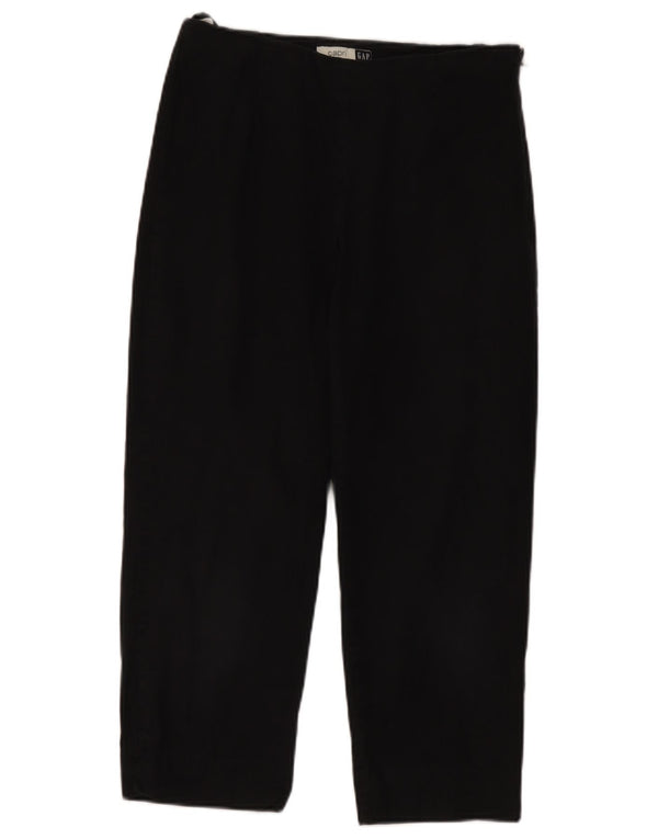 Gap Γυναικείο ίσιο παντελόνι Capri UK 8 Small W28 L24 Μαύρο βαμβακερό