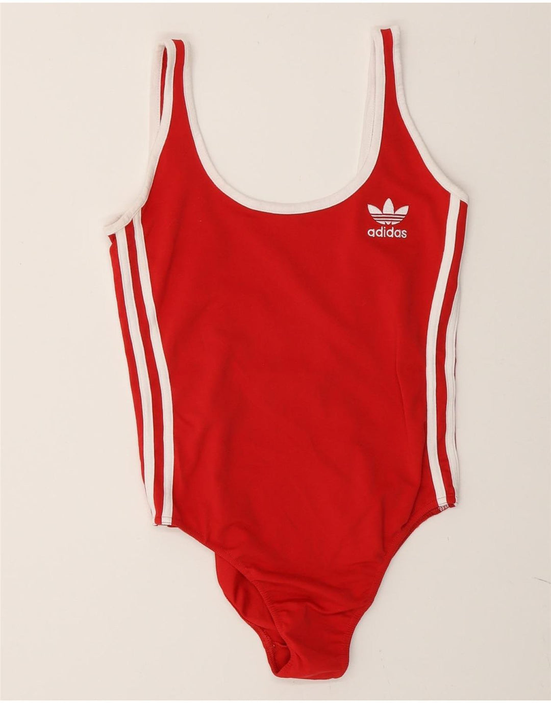 Adidas Γυναικεία μαγιό UK 14 Medium Red Polyester Sports