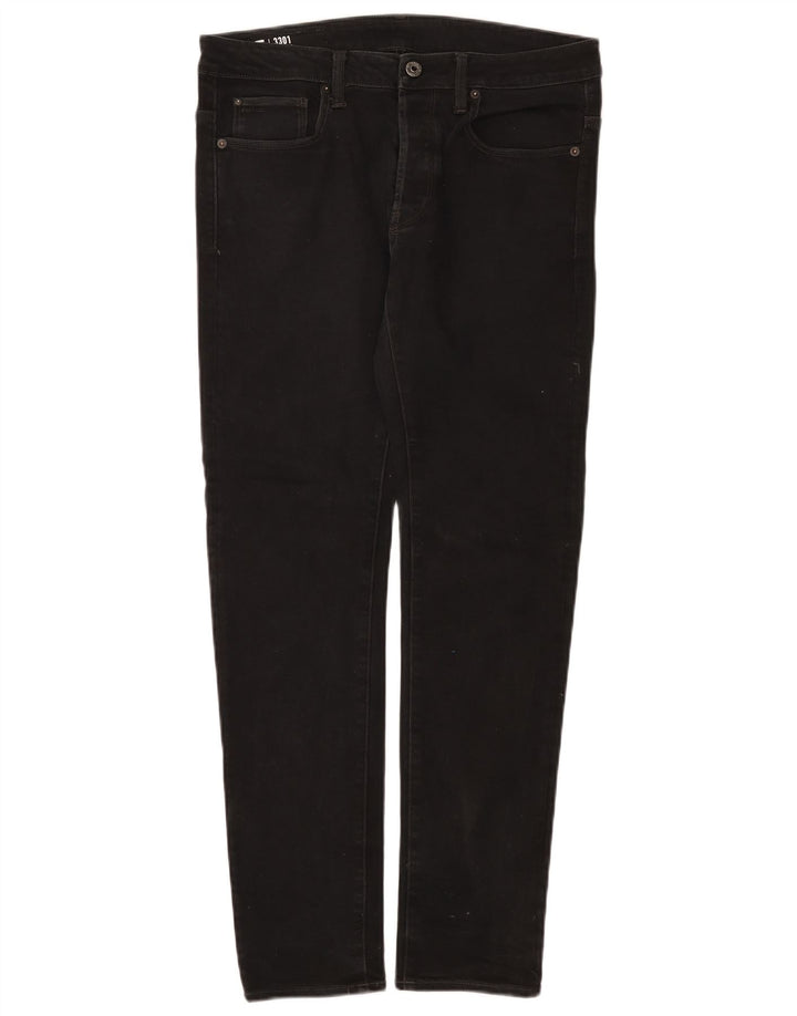 Ανδρικό Slim Jeans G-Star W32 L32 Μαύρο βαμβακερό