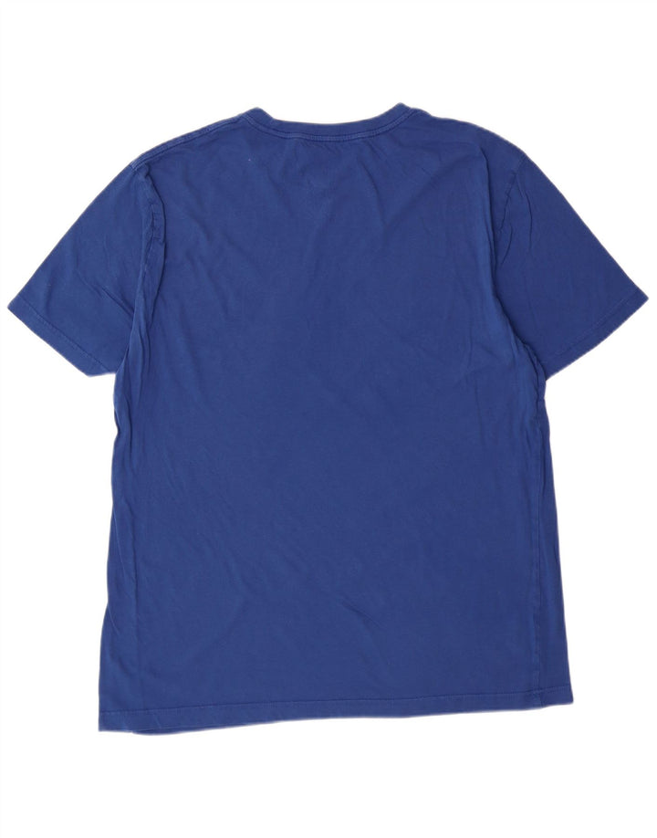 Ανδρικό T-Shirt γραφικό Hurley Μπλουζάκι από μεσαίο μπλε βαμβακερό