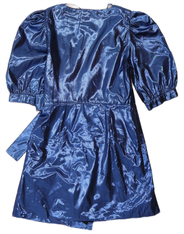 Zara Γυναικείο φόρεμα A-Line UK 8 Small Blue Polyester