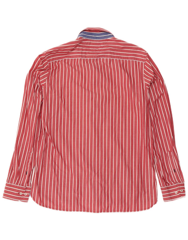 Ανδρικό πουκάμισο Tommy Hilfiger Custom Fit Βαμβακερό με μεσαίο κόκκινο ρίγες