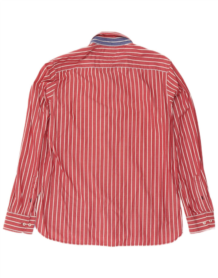 Ανδρικό πουκάμισο Tommy Hilfiger Custom Fit Βαμβακερό με μεσαίο κόκκινο ρίγες