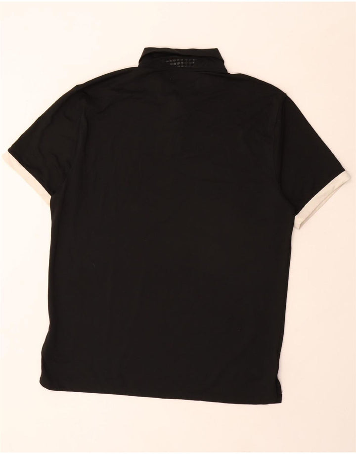 Ανδρικό πουκάμισο πόλο Dri Fit NIKE μεσαίο μαύρο πολυεστέρα