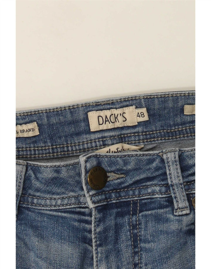Dack's Mens Slim Jeans IT 48 Medium W30 L31 Blue