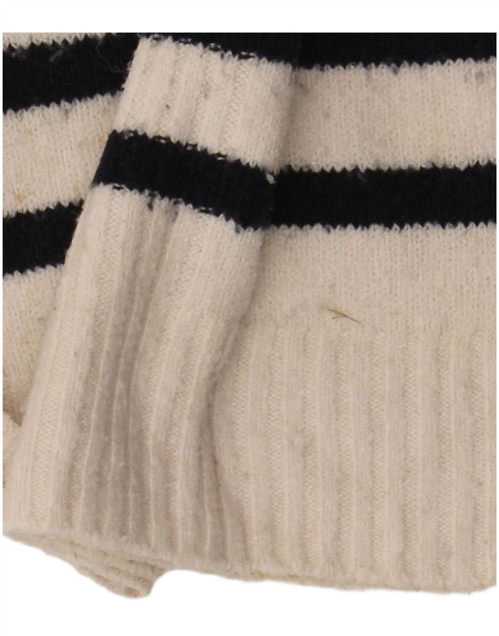 Marks & Spencer Γυναικείο πουλόβερ με λαιμόκοψη UK 14 Medium Off White