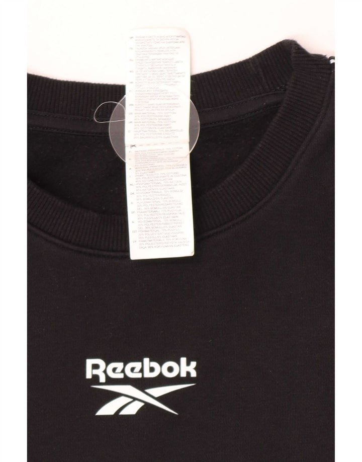 Ανδρικό γραφικό φούτερ Reebok Jumper XL Μαύρο βαμβακερό