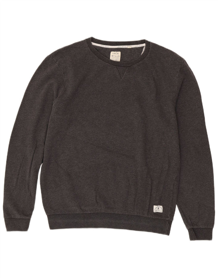 JACK WILLS Ανδρικό φούτερ Jumper μεγάλο γκρι βαμβακερό