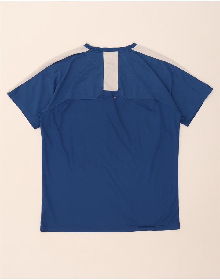 Ανδρικό T-Shirt PUMA Top Large Blue Colorblock Πολυεστέρας