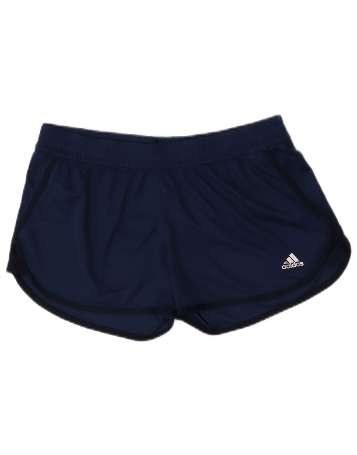 Γυναικείο αθλητικό σορτς Adidas Climalite UK 12/14 Medium Navy Blue Polyester