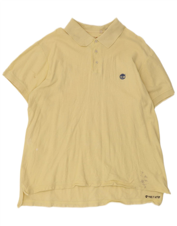 Ανδρικό μπλουζάκι Timberland Polo 2XL κίτρινο βαμβακερό