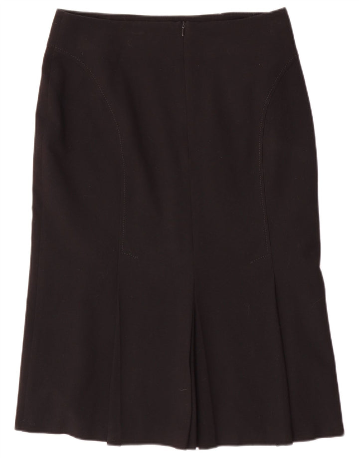 Marks & Spencer Γυναικεία ίσια φούστα UK 12 Medium W30 Black Polyester