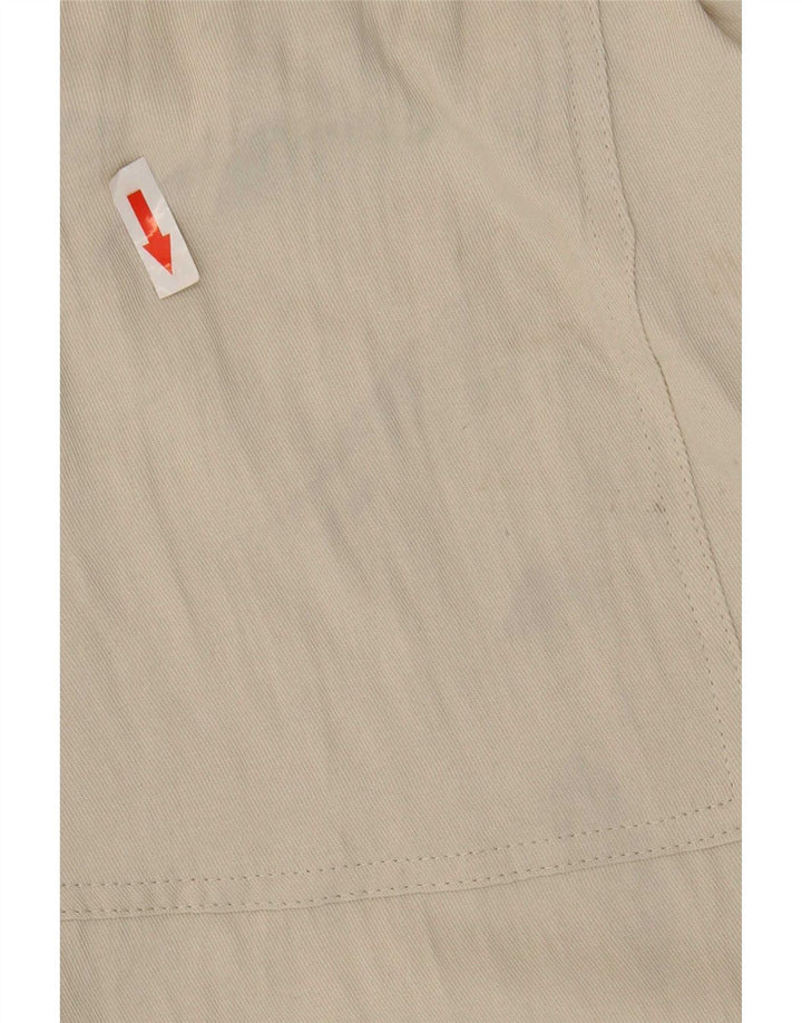 Zara Γυναικείο Joggers Cropped Παντελόνι Medium W28 L25 Beige Polyester