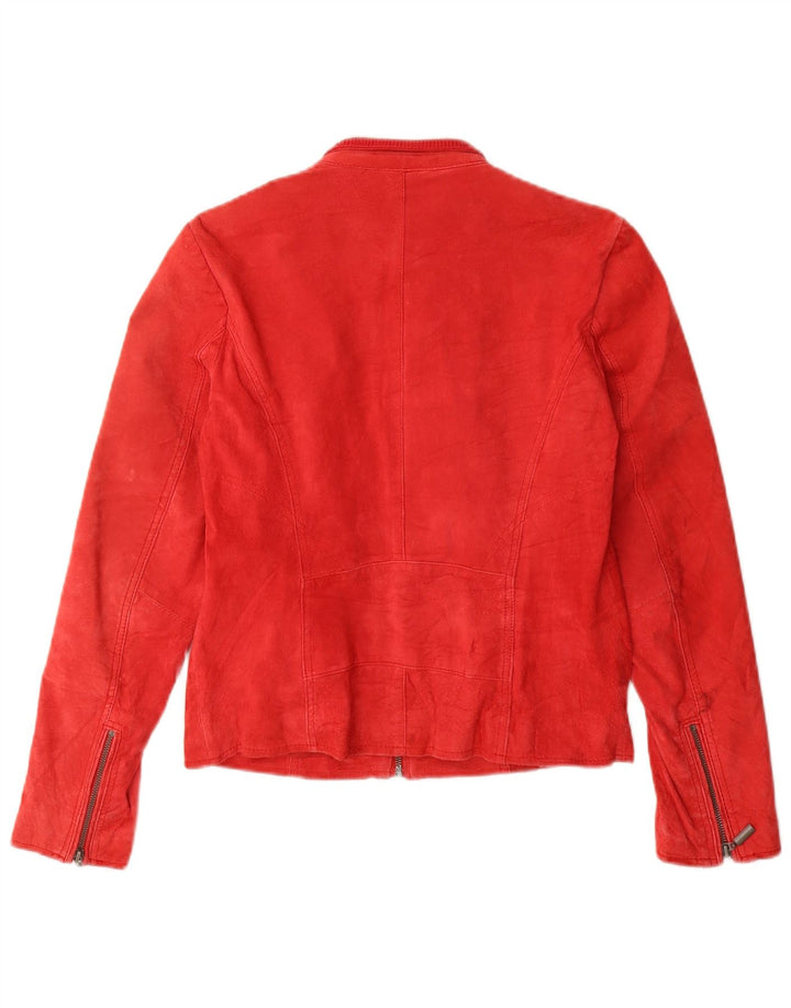 Cache Γυναικείο Suede Jacket US 2 XS Red Leather