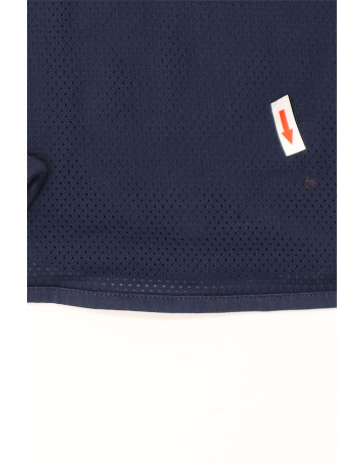 Ανδρικό Nike Cor72z με γραφικό μακρυμάνικο μπλουζάκι από μικρό μπλε ναυτικό πολυεστέρα