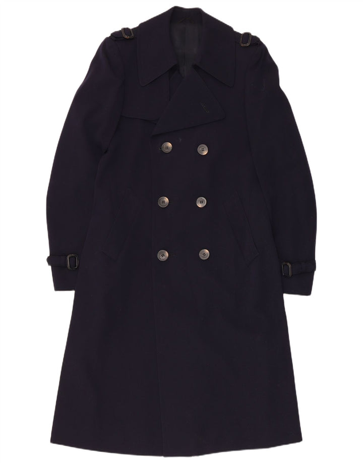 Chantal Γυναικεία καμπαρντίνα UK 12 Medium Navy Blue Virgin Wool