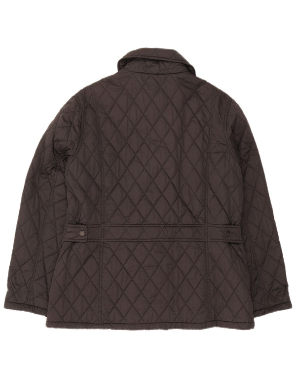Barbour γυναικείο διπλό καπιτονέ μπουφάν UK 16 Large Grey Polyester