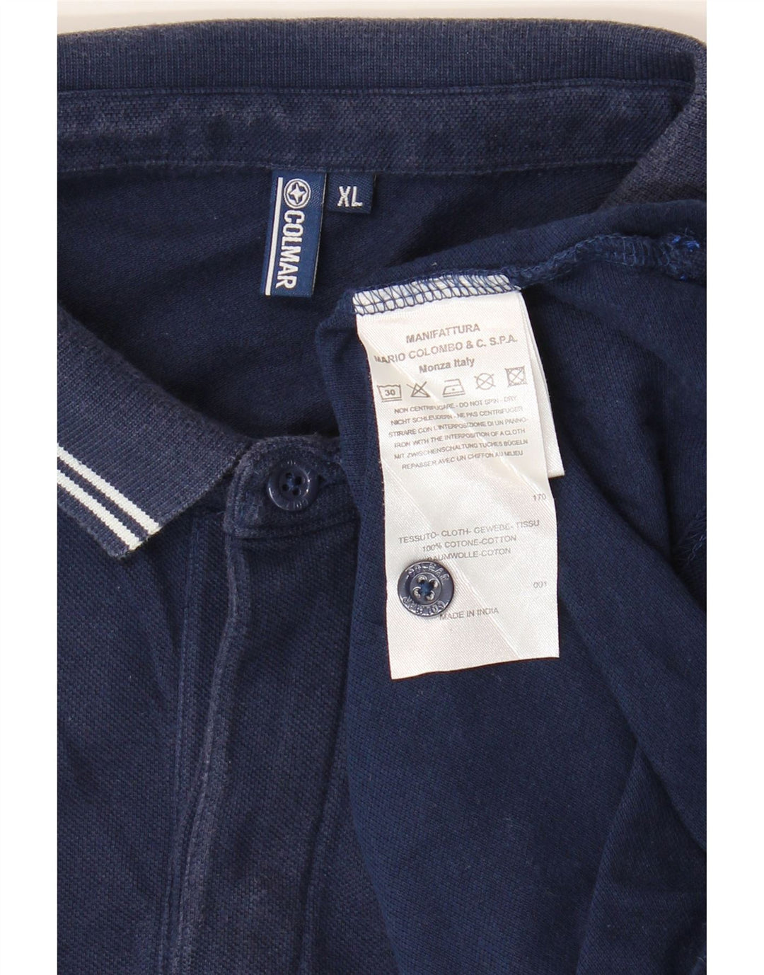 Ανδρικό μπλουζάκι πόλο Colmar XL Navy Blue Cotton