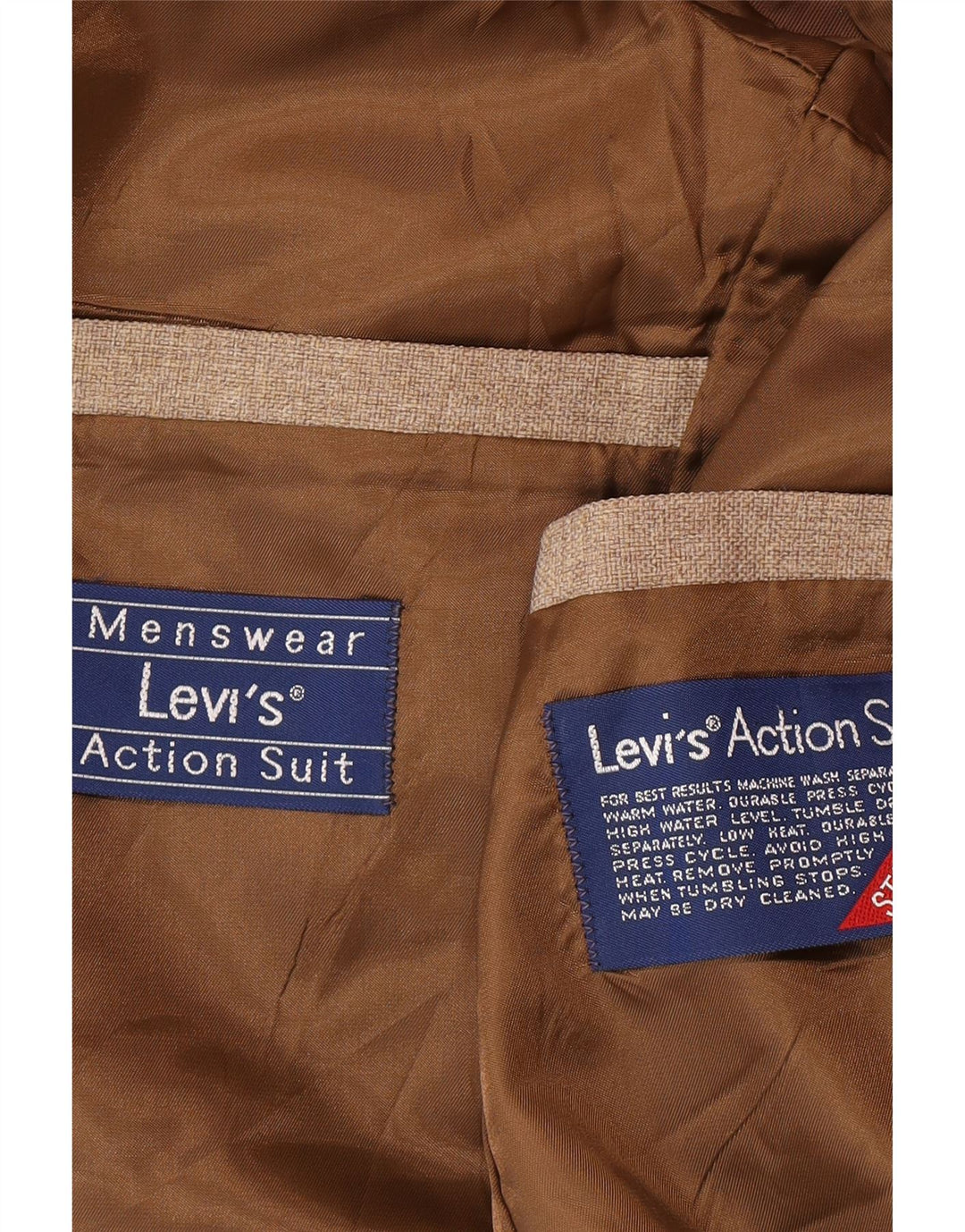 Levi's Mens 2 Button Blazer Jacket UK 40 Large Beige