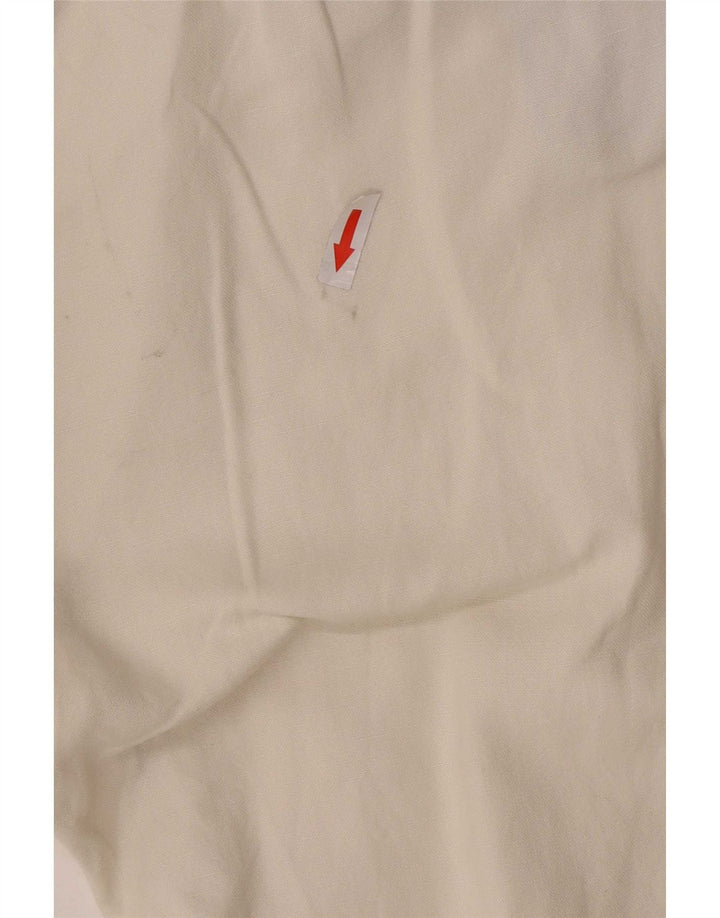 Marks & Spencer Ανδρικό Μπλε Harbour ίσιο παντελόνι W40 L33 Off White