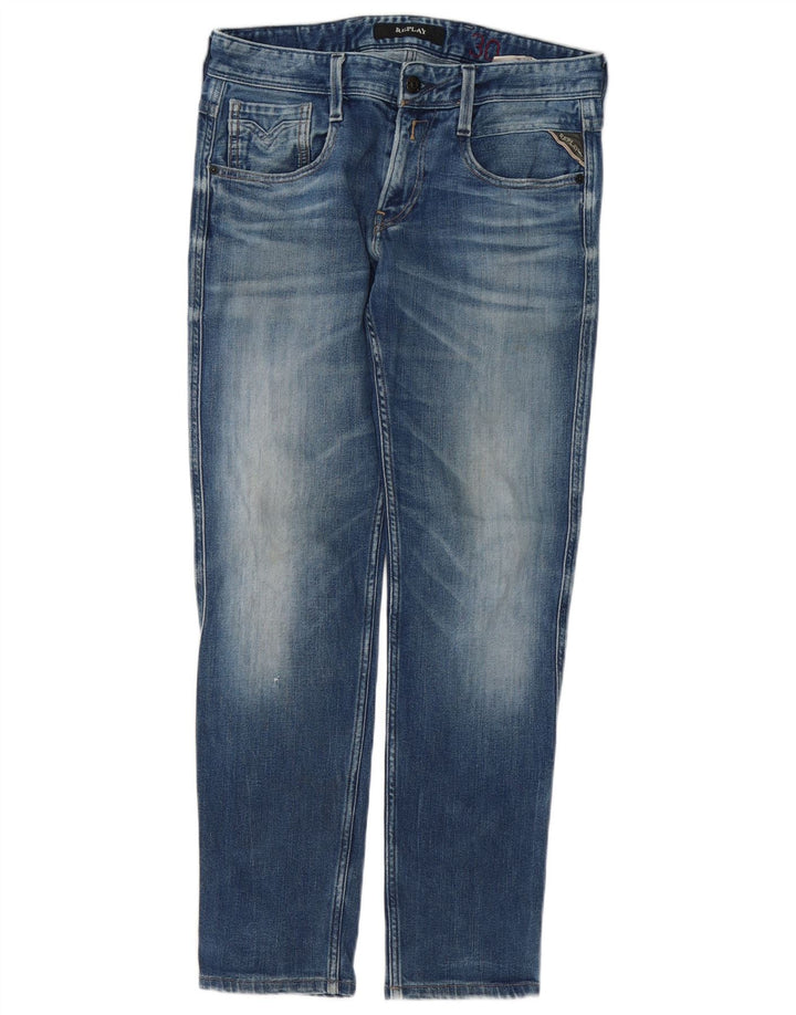 Replay Γυναικείο Slim Jeans W30 L29 Μπλε Βαμβακερό
