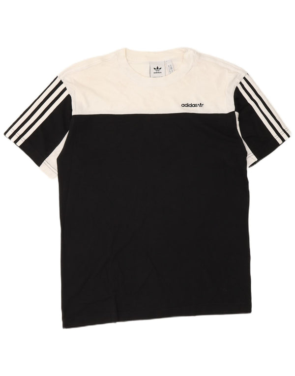 Ανδρικό T-Shirt Adidas Top Medium Black Colourblock Βαμβακερό
