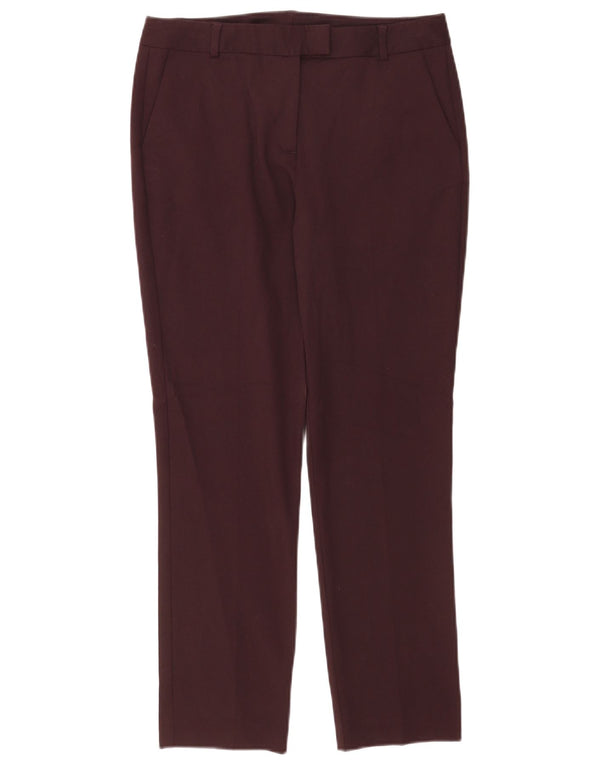 Reiss Γυναικείο Slim Suit Παντελόνι UK 10 Small W28 L26 Burgundy Polyester