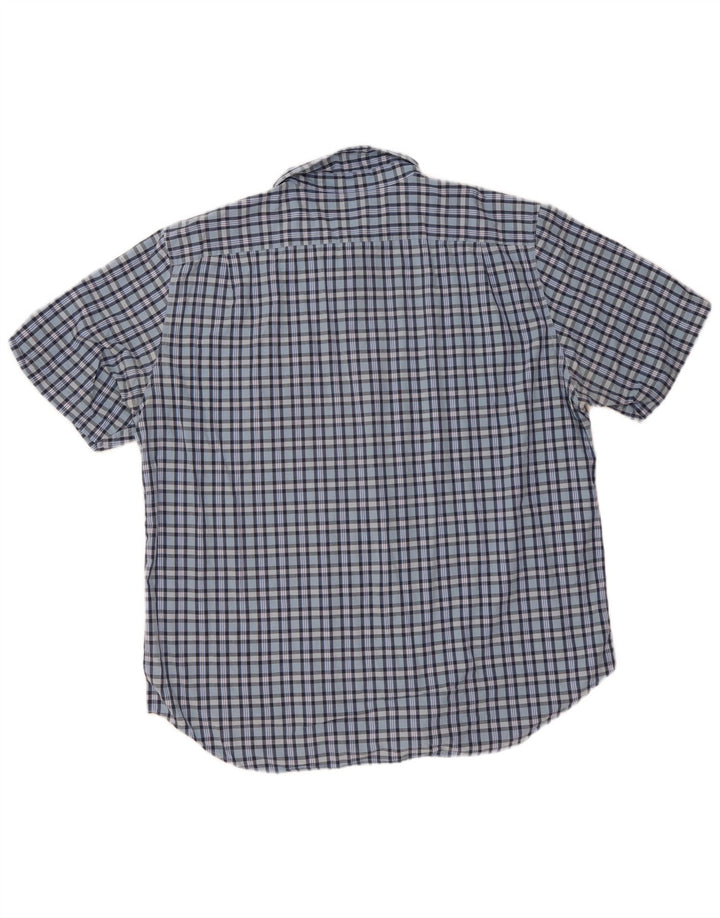 Ανδρικό κοντομάνικο πουκάμισο Nautica 2XL Blue Check Cotton
