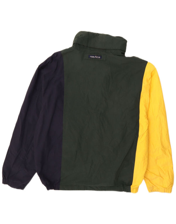 Ανδρικό αναστρέψιμο μπουφάν Nautica UK 40 Μεγάλο πολύχρωμο βαμβακερό μπλοκ