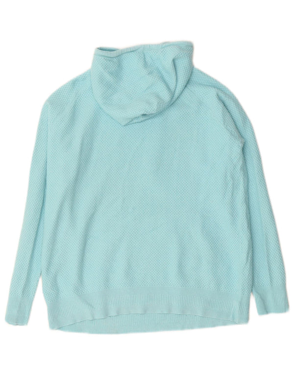 MARKS & SPENCER Γυναικείο μπλουζάκι με κουκούλα UK 10 Small Blue Polyester
