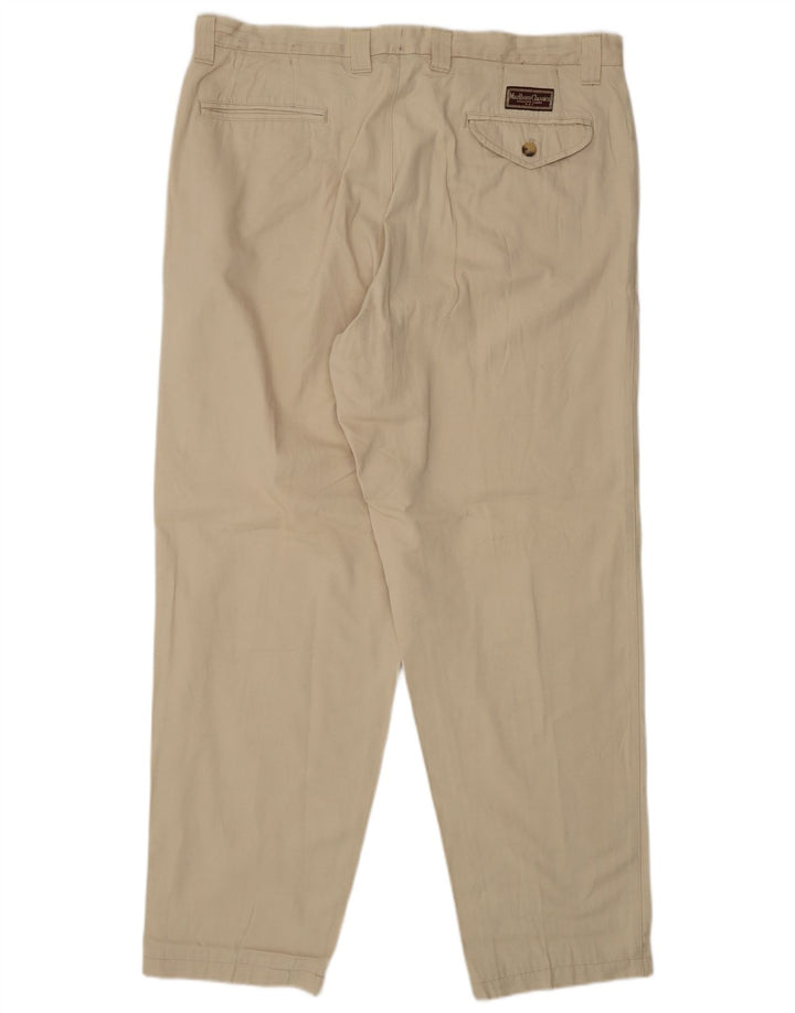 Ανδρικό παντελόνι Chino Marlboro Classics EU 56 3XL W38 L30 Μπεζ βαμβακερό