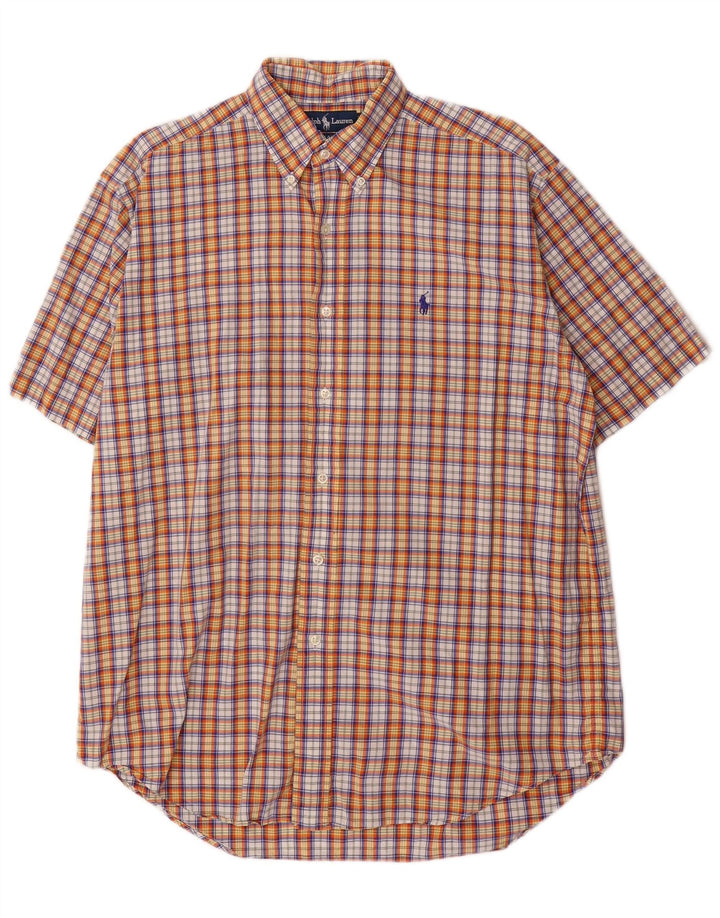 Ανδρικό πουκάμισο Ralph Lauren Blake με κοντό μανίκι μεσαίο πολύχρωμο καρό