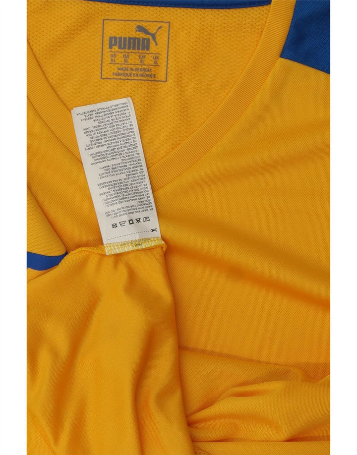 Ανδρικό T-Shirt PUMA Top XL Κίτρινο πολυεστέρας
