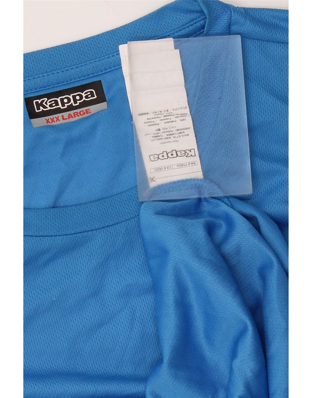 Ανδρικό γραφικό T-Shirt Kappa Top 3XL Blue Polyester