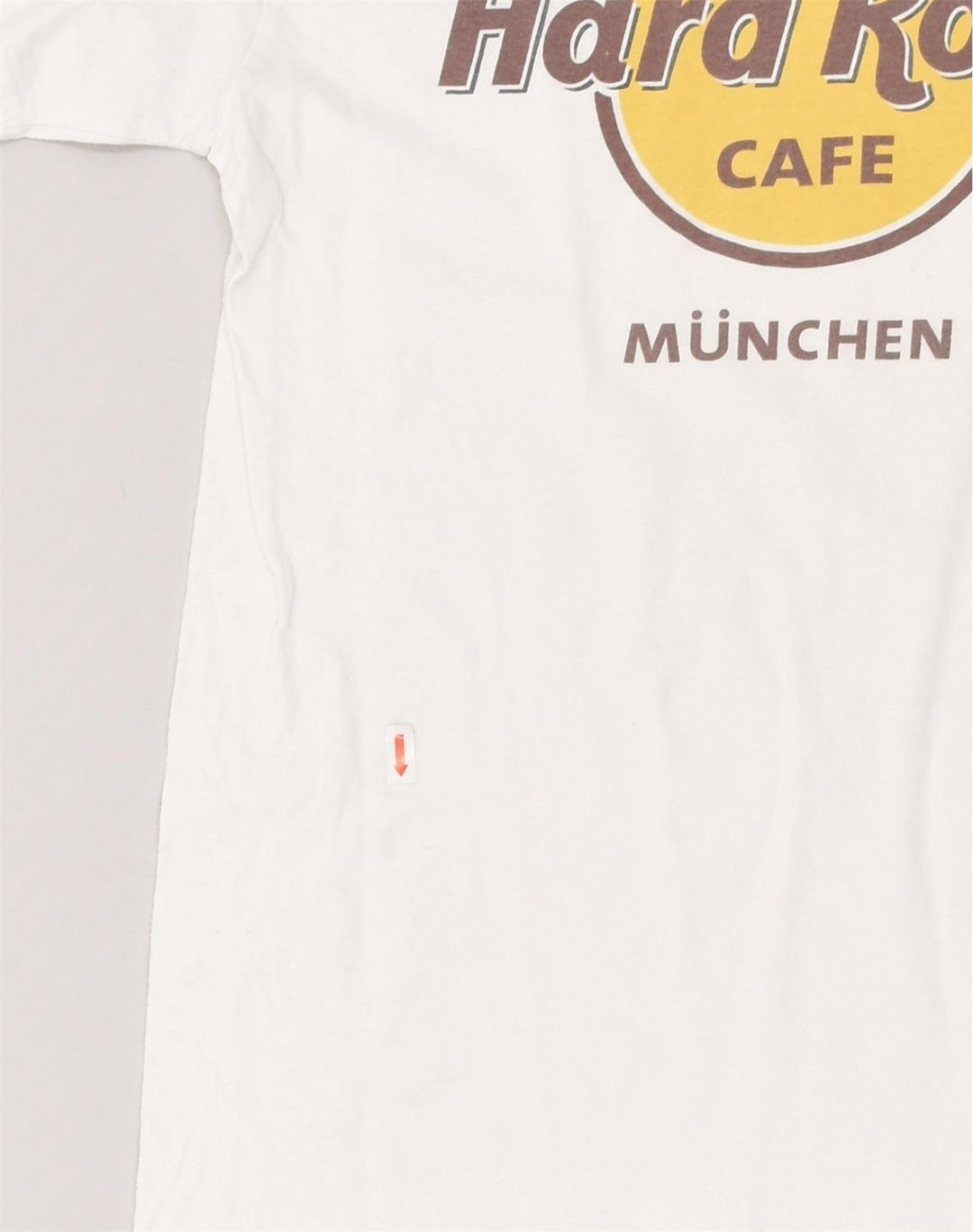 HARD ROCK Mens Munich Graphic T-Shirt Top Small White Cotton | Vintage Hard Rock | Thrift | Second-Hand Hard Rock | Used Clothing | Messina Hembry 