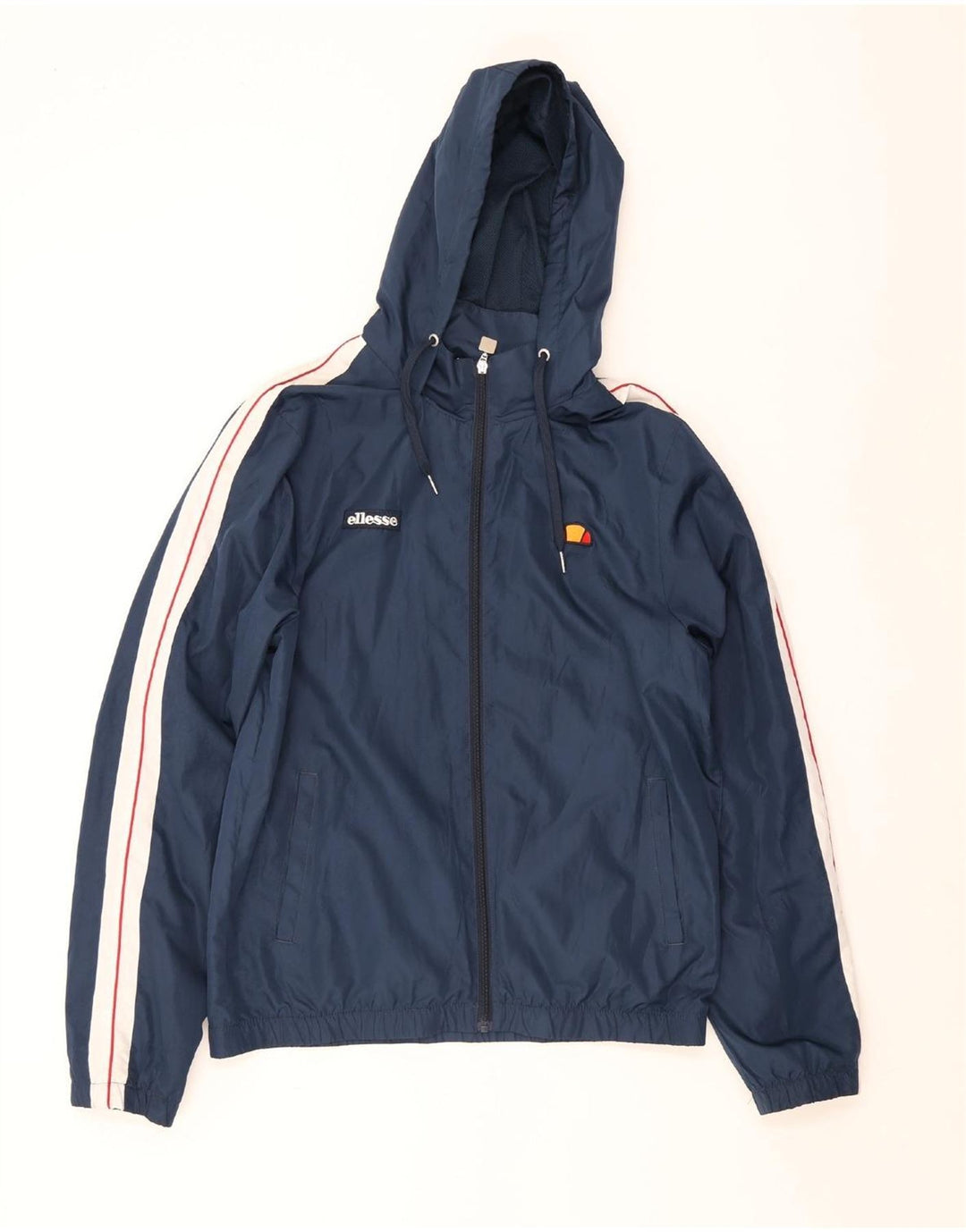 Ανδρικό μπουφάν βροχής με κουκούλα Ellesse UK 42 XL Blue Colorblock Polyester