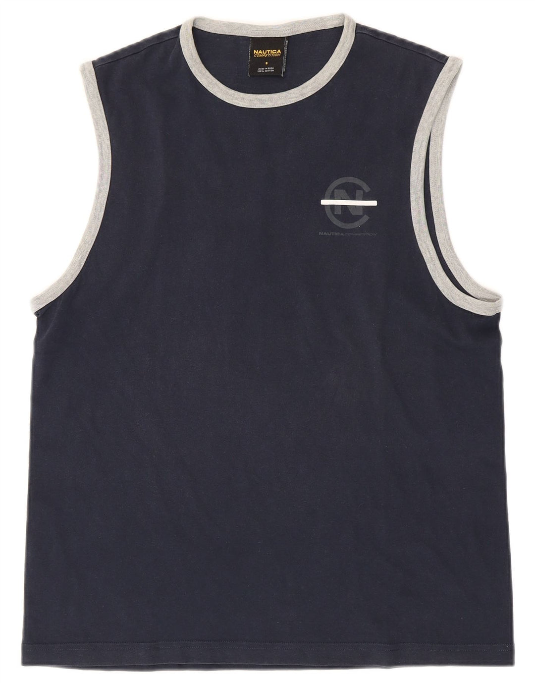 Ανδρικό γραφικό γιλέκο Nautica Μικρό Βαμβακερό Navy Blue