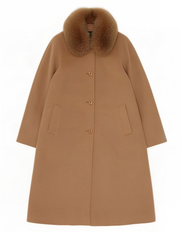 Γυναικείο παλτό Cinzia Rocca Oversized UK 18 XL Καφέ Μαλλί