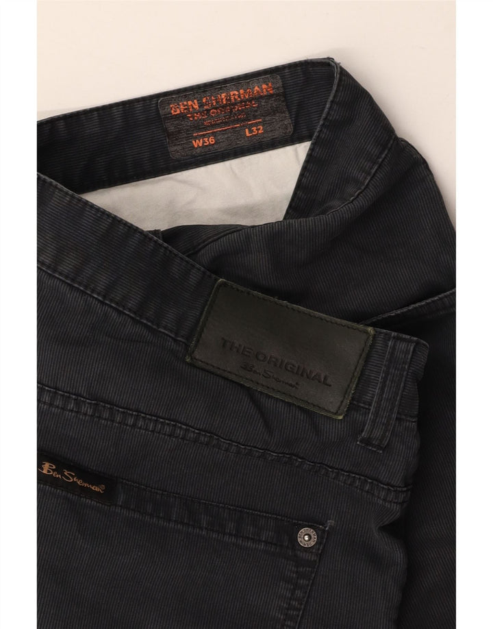 BEN SHERMAN Ανδρικό ίσιο casual παντελόνι W36 L32 Γκρι