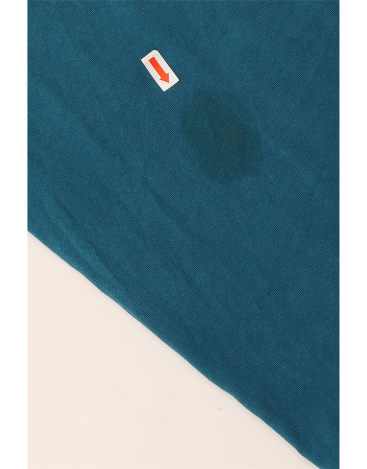 Vans Γυναικείο T-Shirt Κλασική Εφαρμογή Top UK 10 Small Blue βαμβακερό